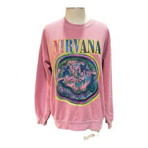 Nirvana Pink Crew Neck Sweatshirt – Size Large